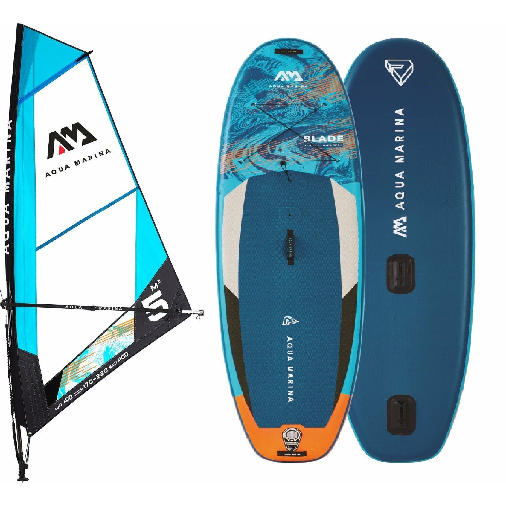 Windsurf Sail - Aqua Marina Blade Sail Rig Package - 5m2 Sail Rig with Blade Paddleboard