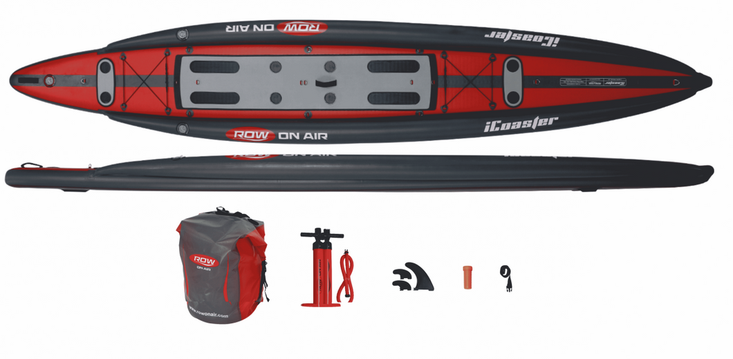 ROWONAIR iCoaster 18' Inflatable Rowing Board complete package