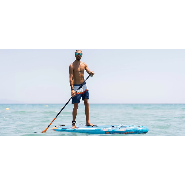 Inflatable Paddleboard - Man paddling with the Aqua Marina Blade 10'6" WindSUP Inflatable Stand Up Paddle Board 2022