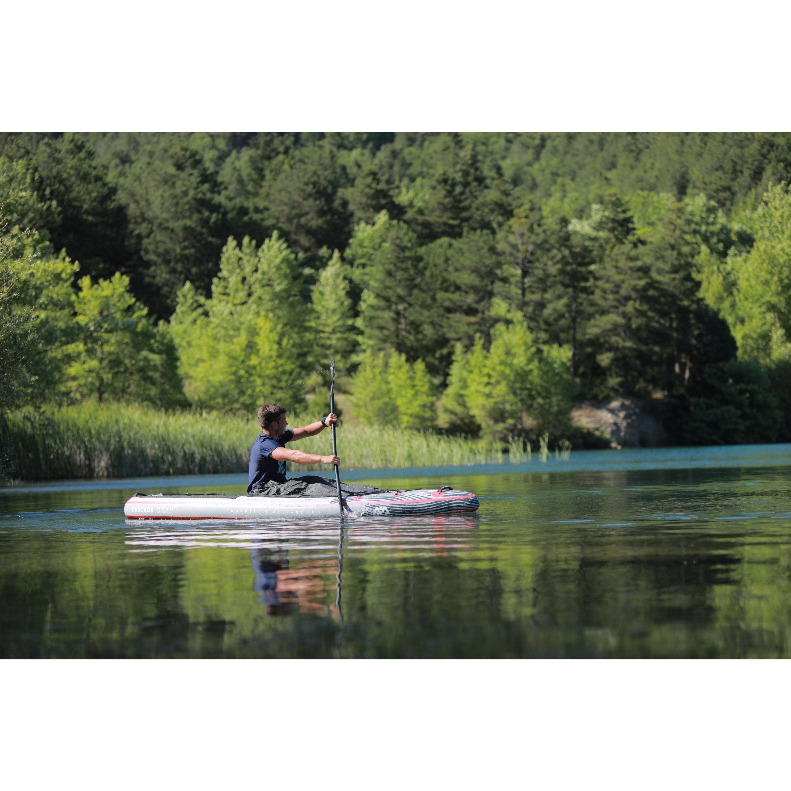 Inflatable Paddle Board - Aqua Marina 2021 Cascade 11'2" Inflatable SUP-Kayak Hybrid BT-21CAP