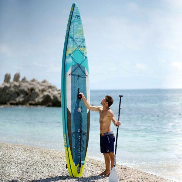 Inflatable Paddle Board - Aqua Marina 2021 Hyper 12'6" Inflatable Paddle Board ISUP BT-21HY02 Ships In February