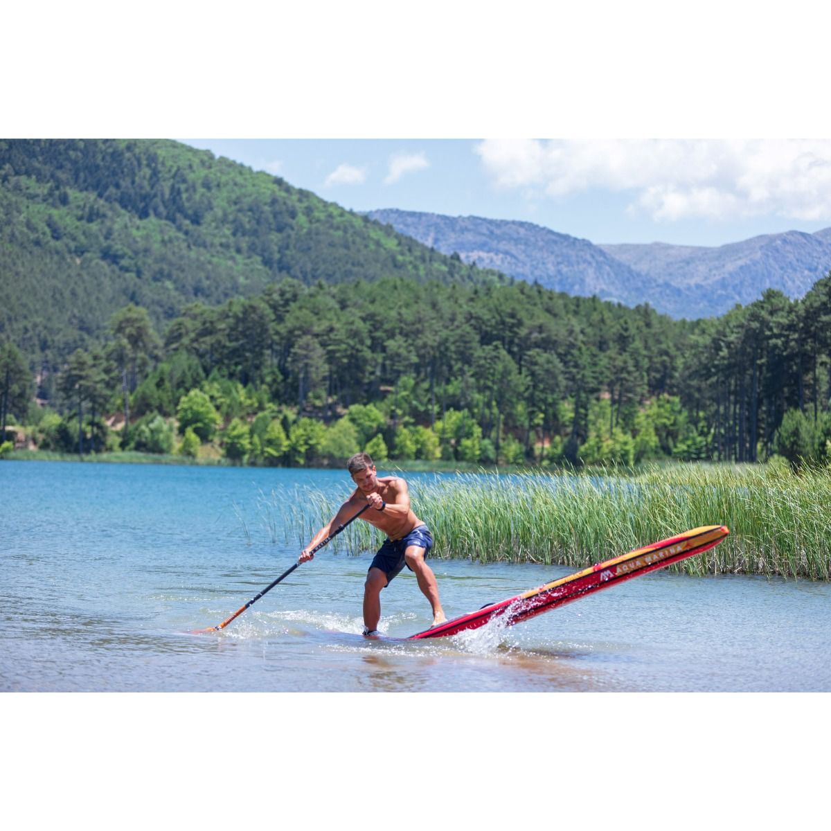 Inflatable Paddle Board - Aqua Marina 2021 Race 12'6" Inflatable Paddle Board ISUP BT-21RA01