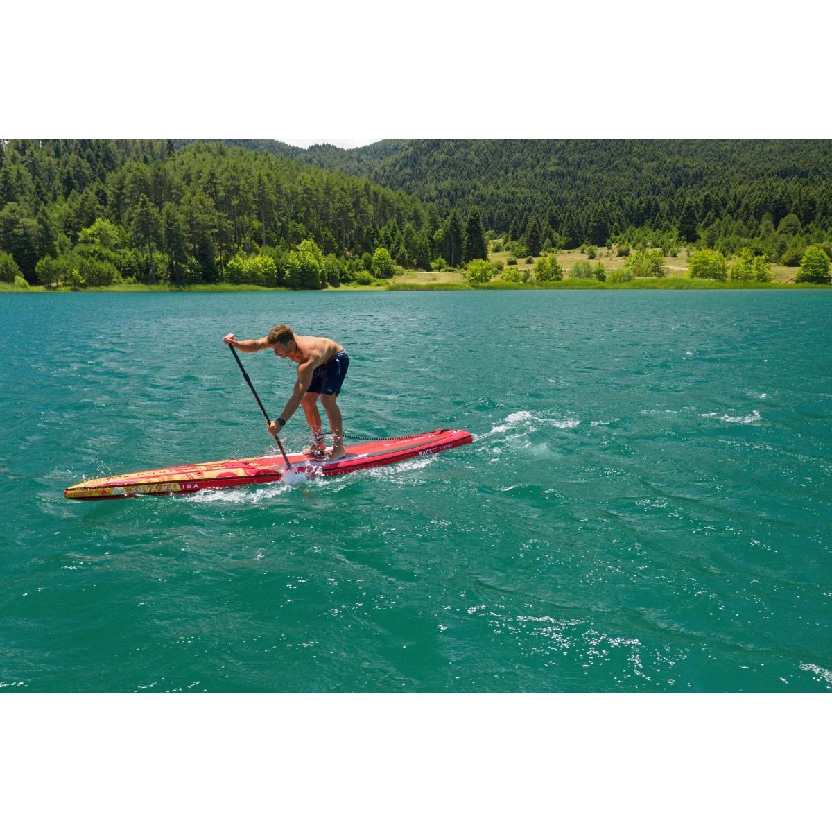 Inflatable Paddle Board - Aqua Marina 2021 Race 12'6" Inflatable Paddle Board ISUP BT-21RA01