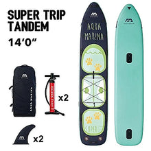 Load image into Gallery viewer, Inflatable Paddle Board - Aqua Marina 2021 Super Trip Tandem 14&quot; Inflatable Paddle Board ISUP BT-20ST02 