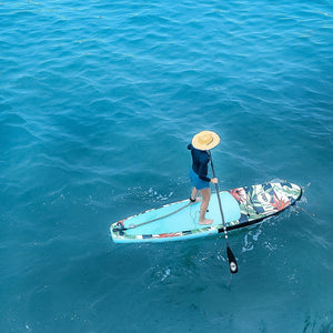 Inflatable Paddle Board - POP Board Co 10'6" Royal Hawaiian Mint/ Black