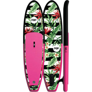 Inflatable Paddle Board - POP Board Co 10'6" Royal Hawaiian Pink/ Black