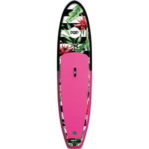 Inflatable Paddle Board - POP Board Co 10'6" Royal Hawaiian Pink/ Black