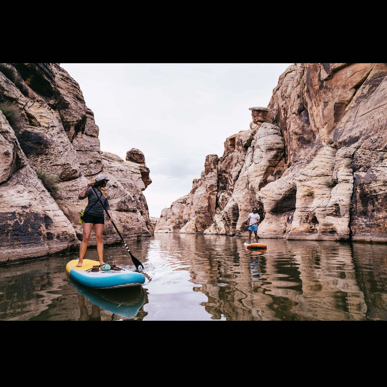 Inflatable Paddle Board - POP Board Co 11'0" The POP Up Yellow/ Turquoise