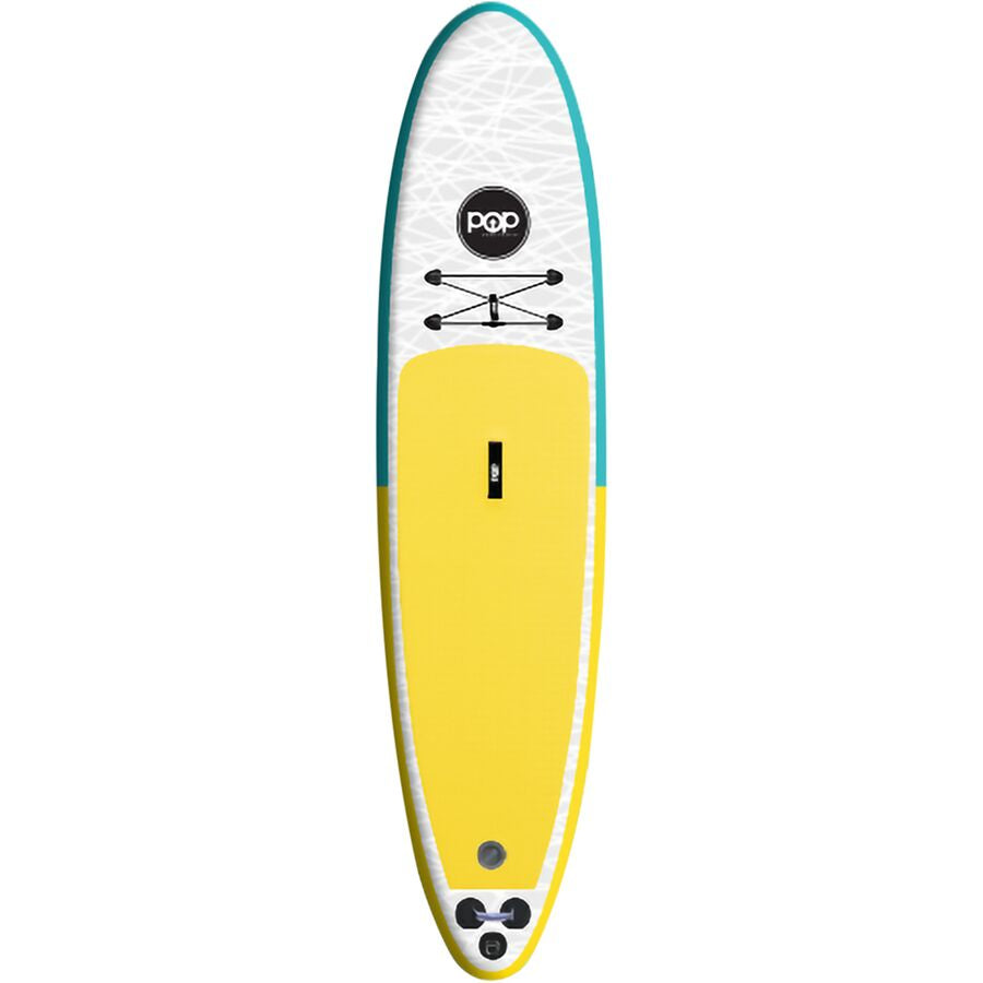 Inflatable Paddle Board - POP Board Co 11'0" The POP Up Yellow/ Turquoise