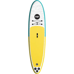 Inflatable Paddle Board - POP Board Co 11'0" The POP Up Yellow/ Turquoise