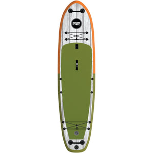 Inflatable Paddle Board - POP Board Co 11'6" El Capitan Orange/ Green