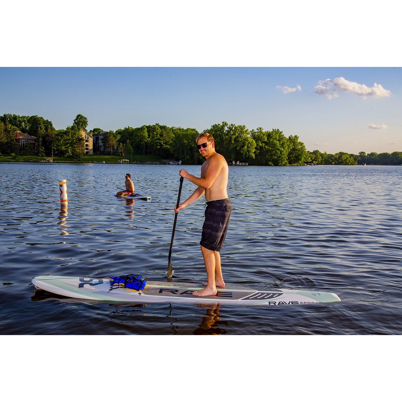 Inflatable Paddle Board - Rave Sports Hybrid Displacement 11'6" Cruiser - Seaglass 02881