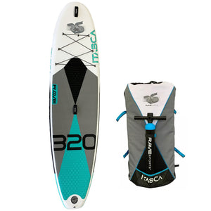 Inflatable Paddle Board - Rave Sports Itasca ISUP - Quarry Blue 10'6" 02942