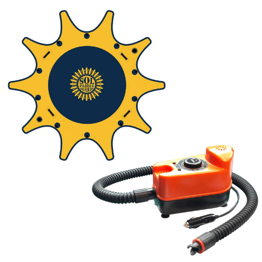 Inflatable Paddle Board - SOL Paddle Boards SOLnamastation Inflatable Yoga Dock - GalaXy 150001-120010