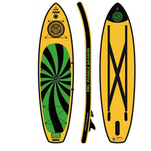 Inflatable Paddle Board - SOL Paddle Boards SOLtrain Inflatable Paddle Board - Carbon GalaXy 230001-030300