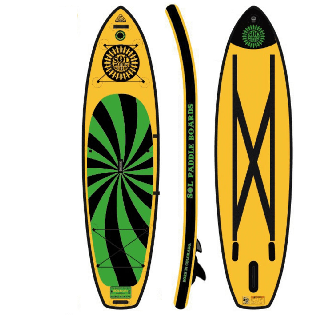 Inflatable Paddle Board - SOL Paddle Boards SOLtrain Inflatable Paddle Board - Carbon GalaXy 230001-030300