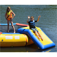 Load image into Gallery viewer, 2 Kids sliding in Island Hopper Bouncer Slide Attachment 
