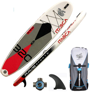 Rave Sports 10'6" Itasca Salmon Red Inflatable Paddleboard