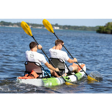 Load image into Gallery viewer, Kayak - Van Hunks Voyager Deluxe 12’0 Family Tandem Fishing Kayak, Two men paddling