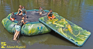 Island Hopper 15’ Water Bouncer Lakeside Graphics Series