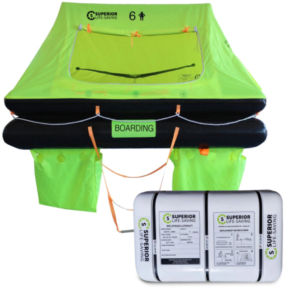 Life Raft - Superior Coastal Surge Life Raft, 6 Person
