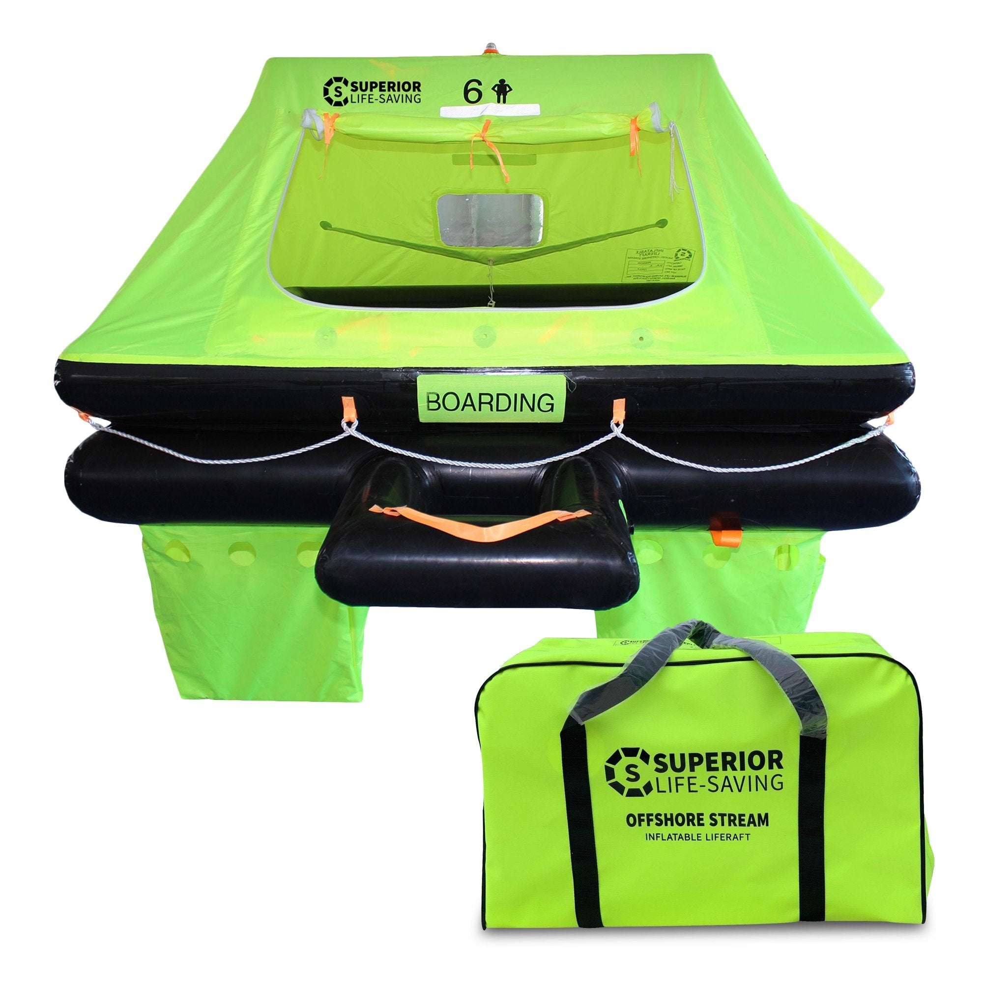 Life Raft - Superior Life-Saving Offshore Stream Liferaft, 4 - 8 Person
