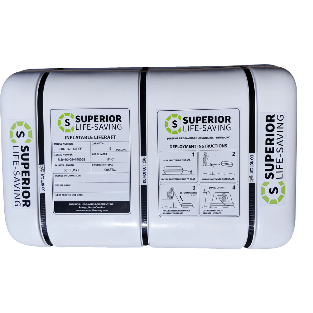 Life Raft - Superior Life-Saving Offshore Stream Liferaft, 4 - 8 Person