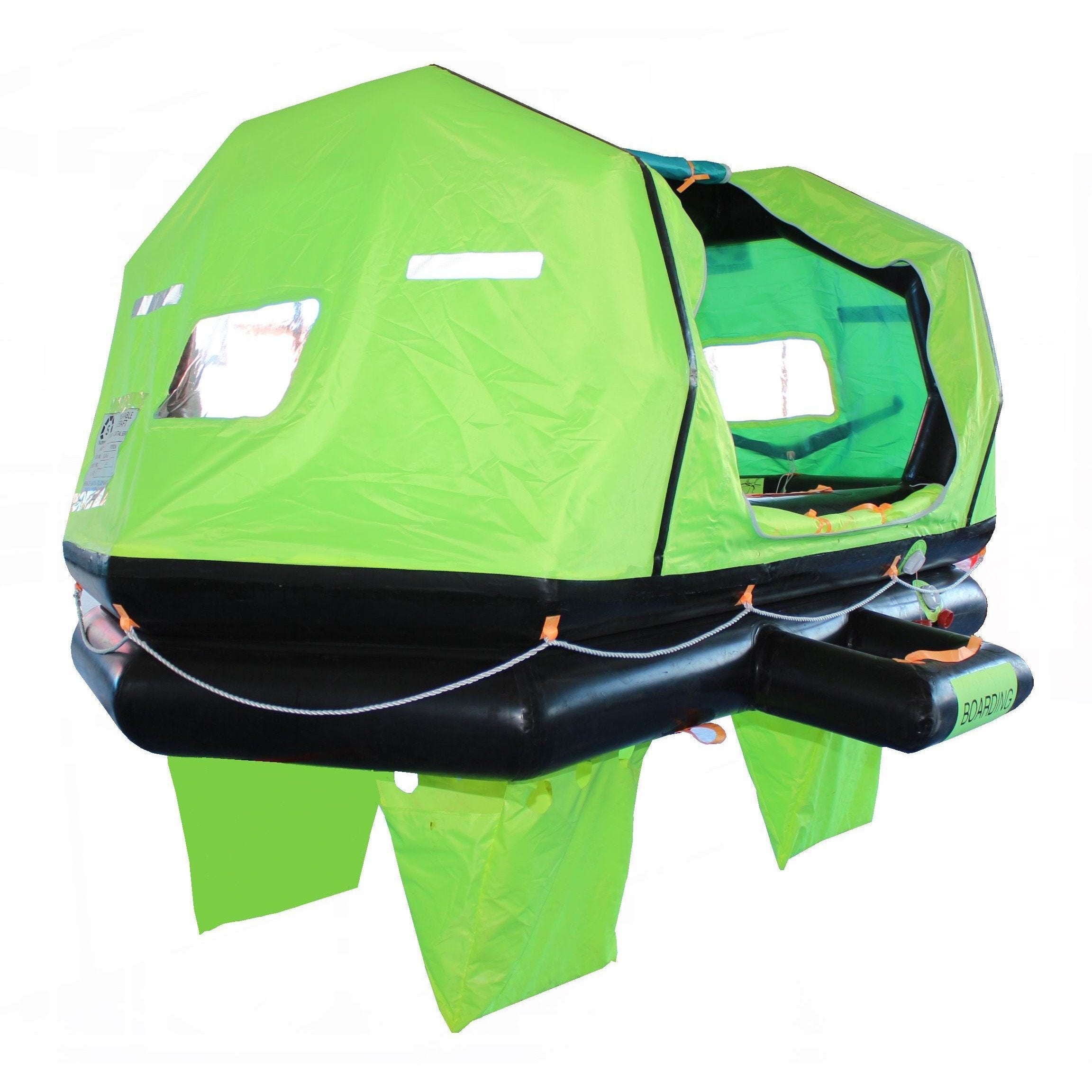 Liferaft - Superior Life-Saving ISO Wave Breaker Self-Righting Liferaft, 4-8 Person