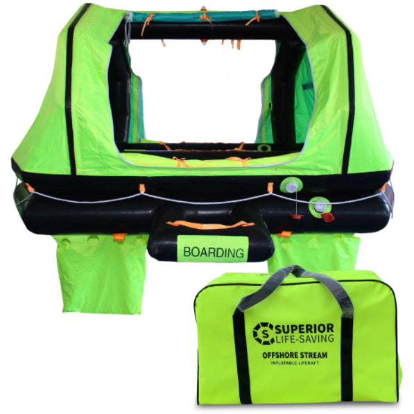 Liferaft - Superior Life-Saving ISO Wave Breaker Self-Righting Liferaft, 4-8 Person