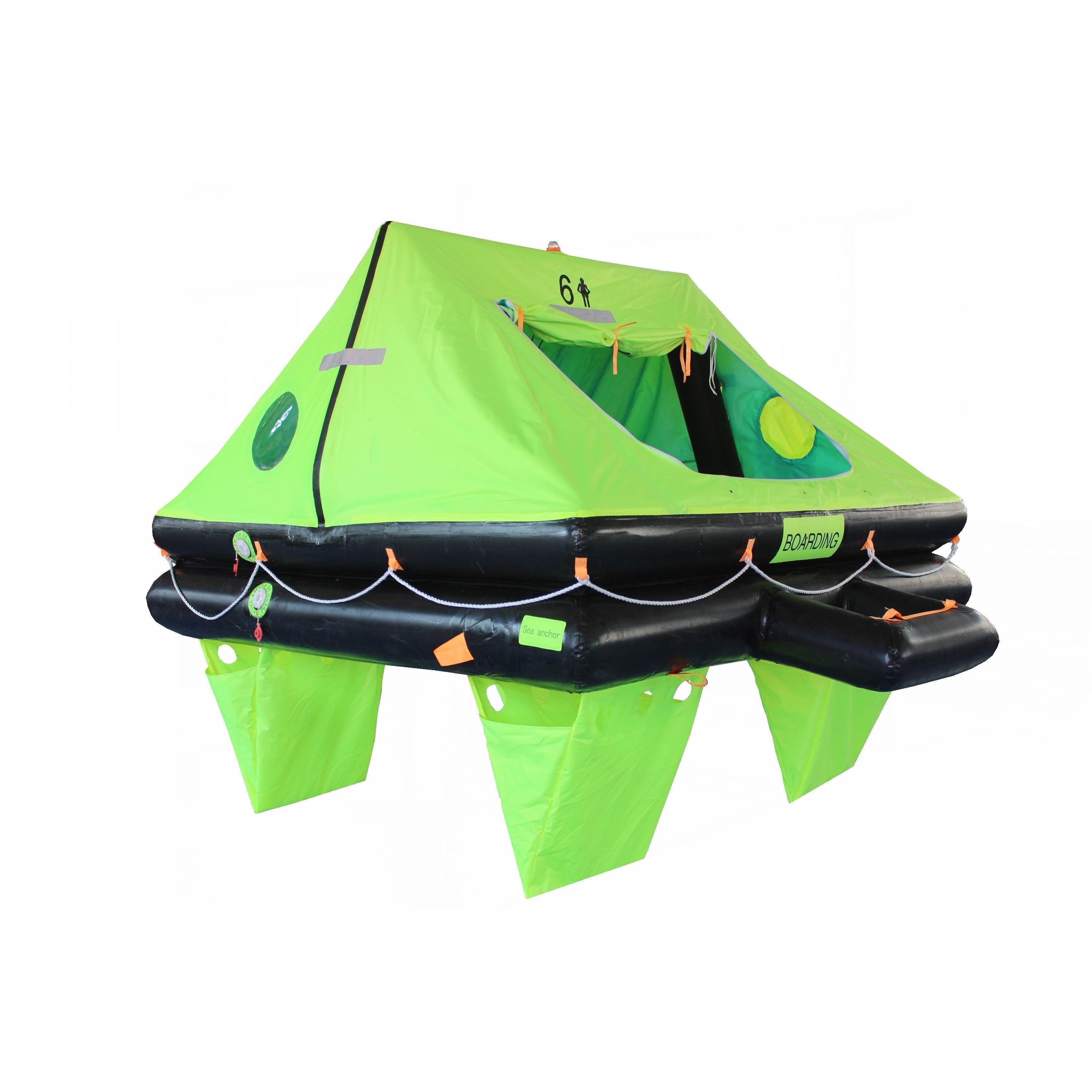 Liferaft - Superior Life-Saving ISO Wave Racer Liferaft, 4 - 8 Person
