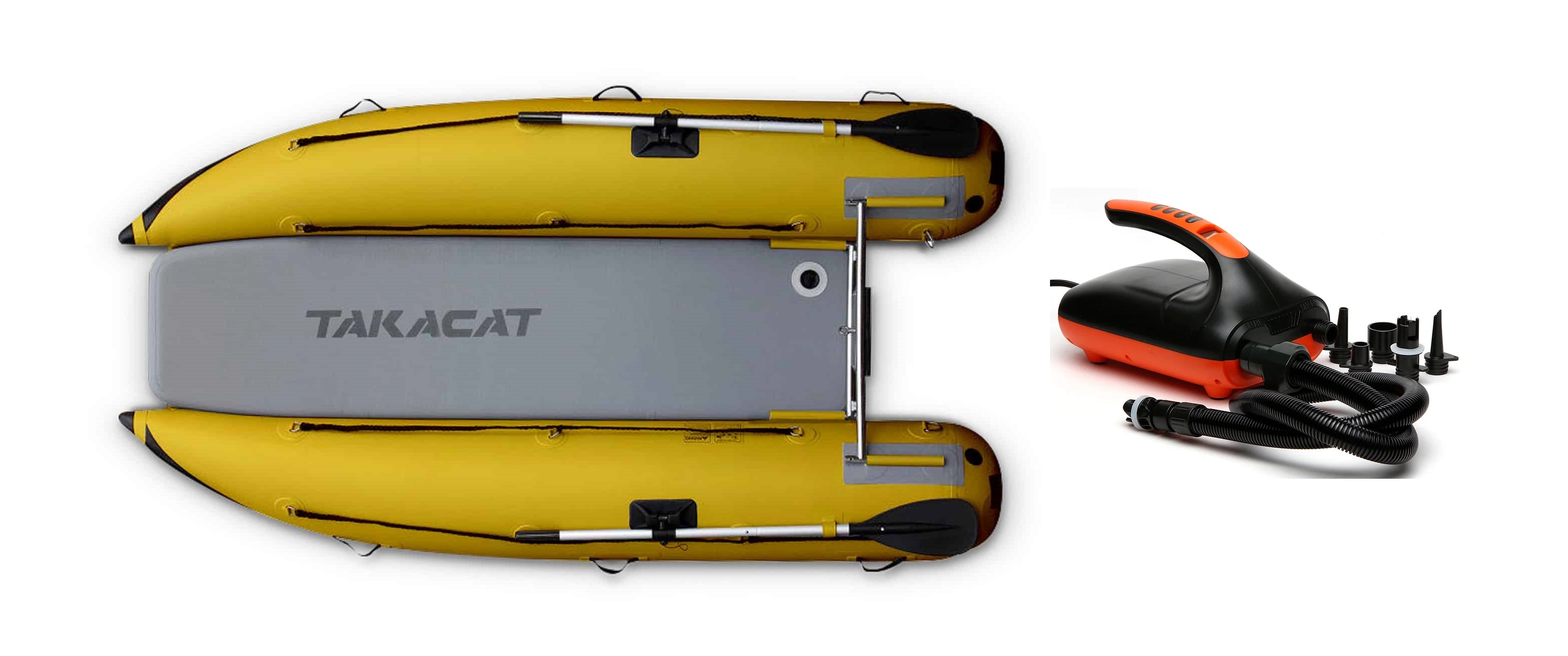 Takacat T300LX 9'10" Inflatable Boat - Tang Yellow