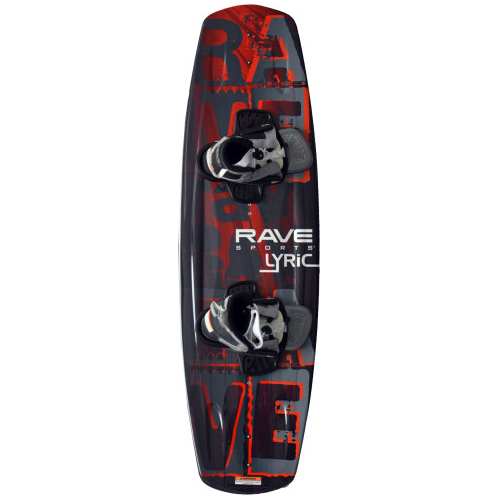 Rave Lyric Red Wakeboard  top view