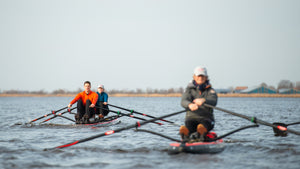 People rowing with the ROWONAIR RowMotion Universal Rowing Unit