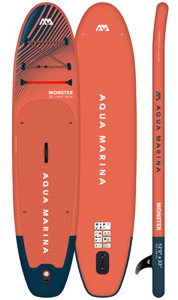 Aqua Marina 2023 Monster 12'0" Inflatable Paddle Board iSUP BT-23MOP