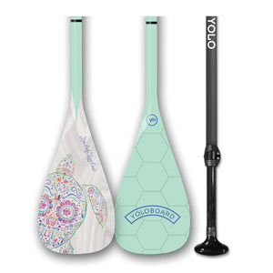 Yolo Sugar Skull Adjustable 2 Piece Lightweight SUP Paddle