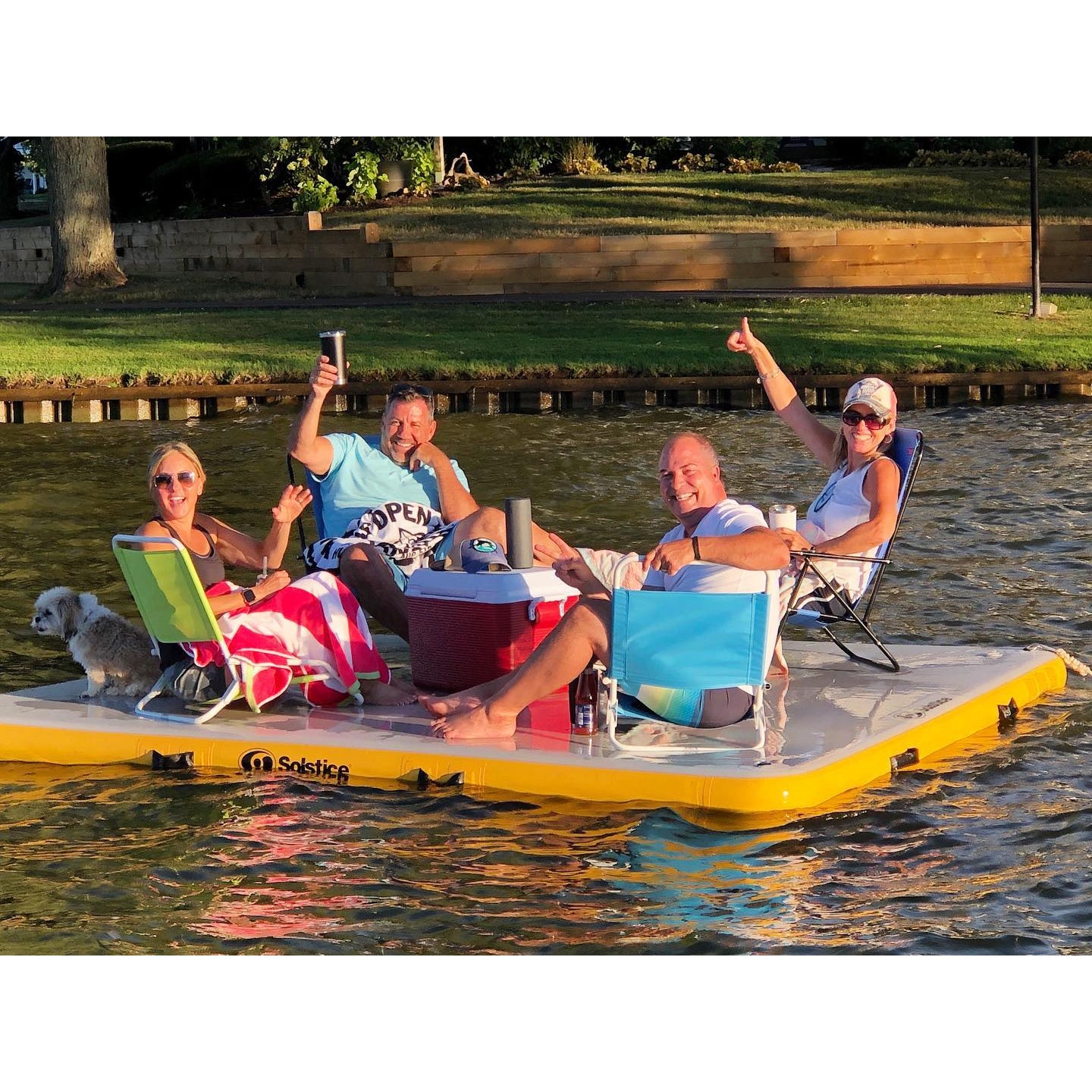 Platform - Solstice Watersports Inflatable Dock 10' X 10' 31010