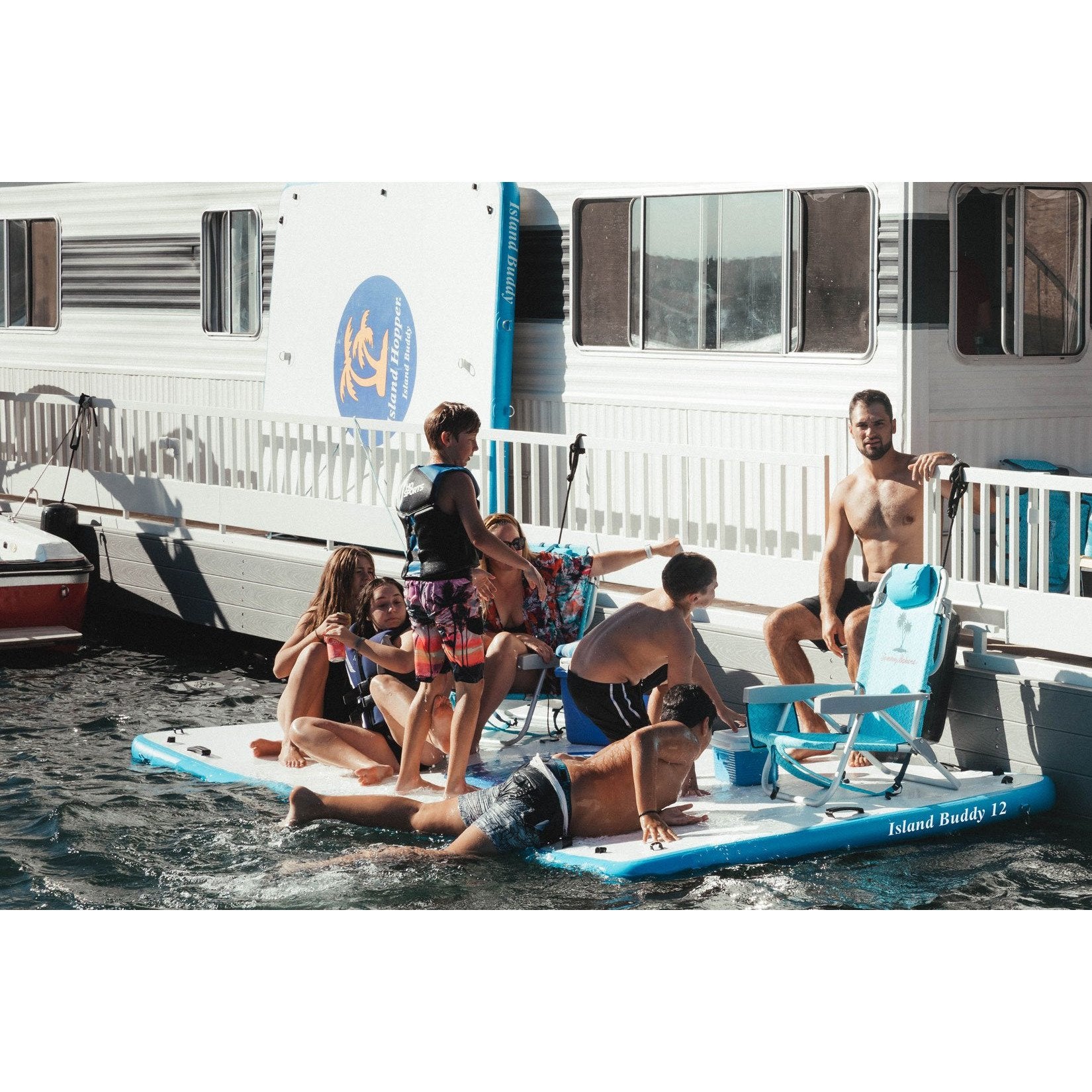Platforms/Mats - Island Hopper 12'X6'  Island Buddy Water Platform & Dock  IHBUDDY12
