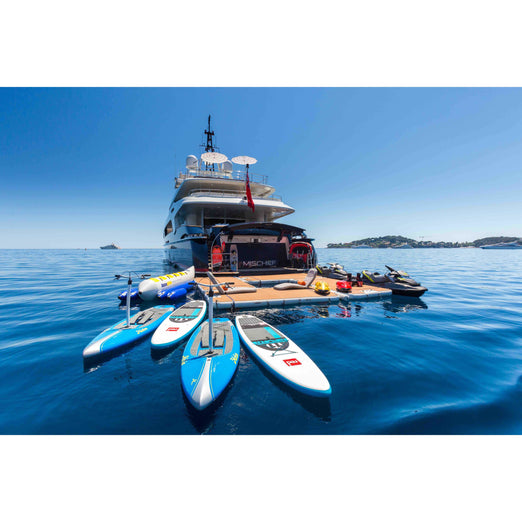 Platforms/Mats - NautiBuoy 375 Voyager Teak 8'2" Platform