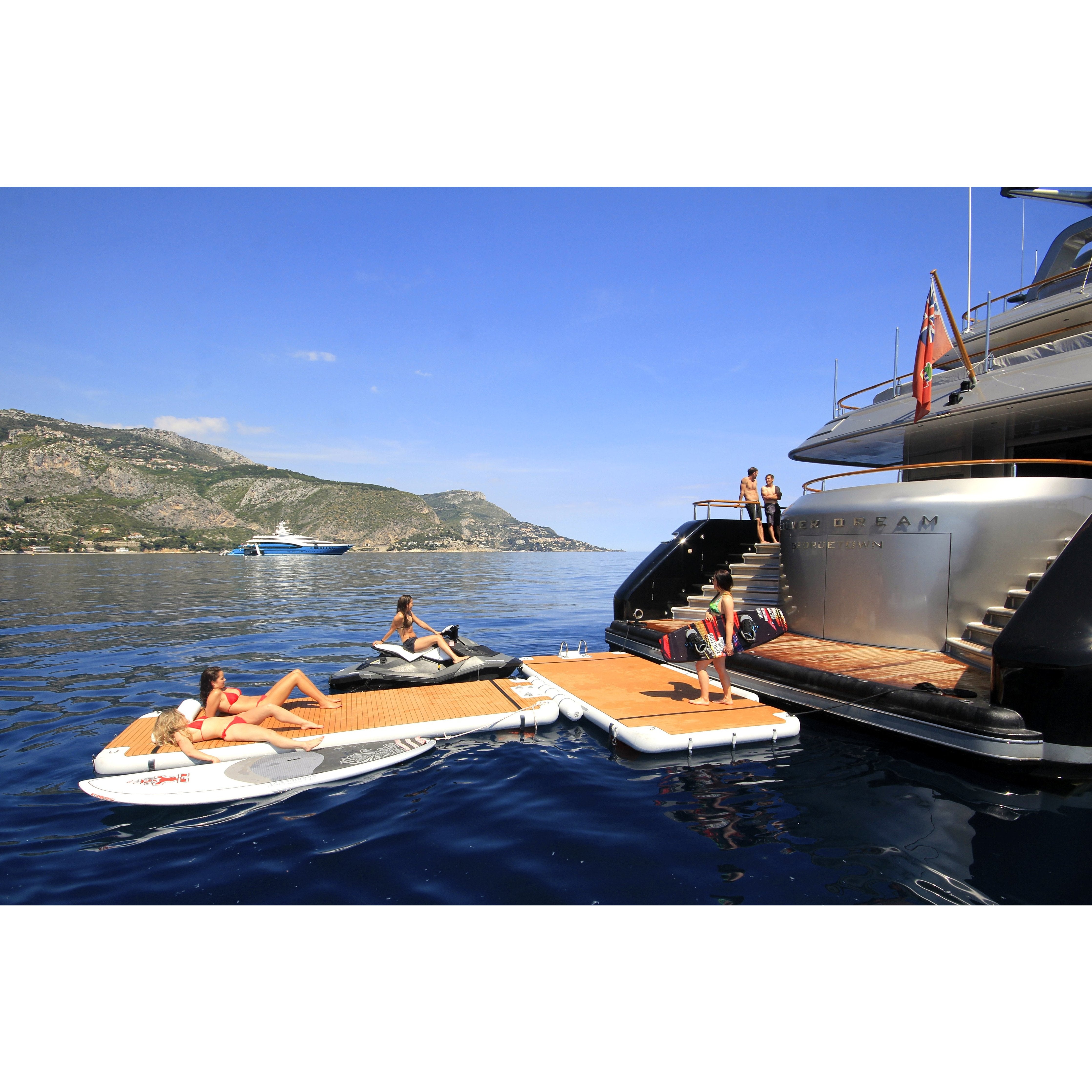 Platforms/Mats - NautiBuoy 800 Sport Teak 13'1" Platform