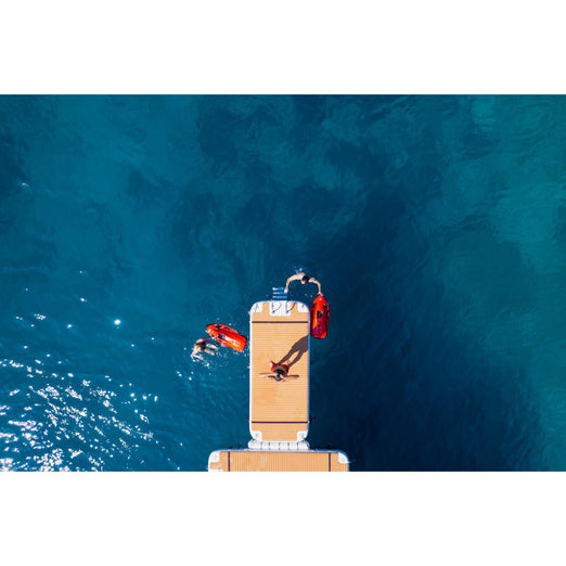 Platforms/Mats - NautiBuoy 800 Voyager Teak 13'1"  Platform