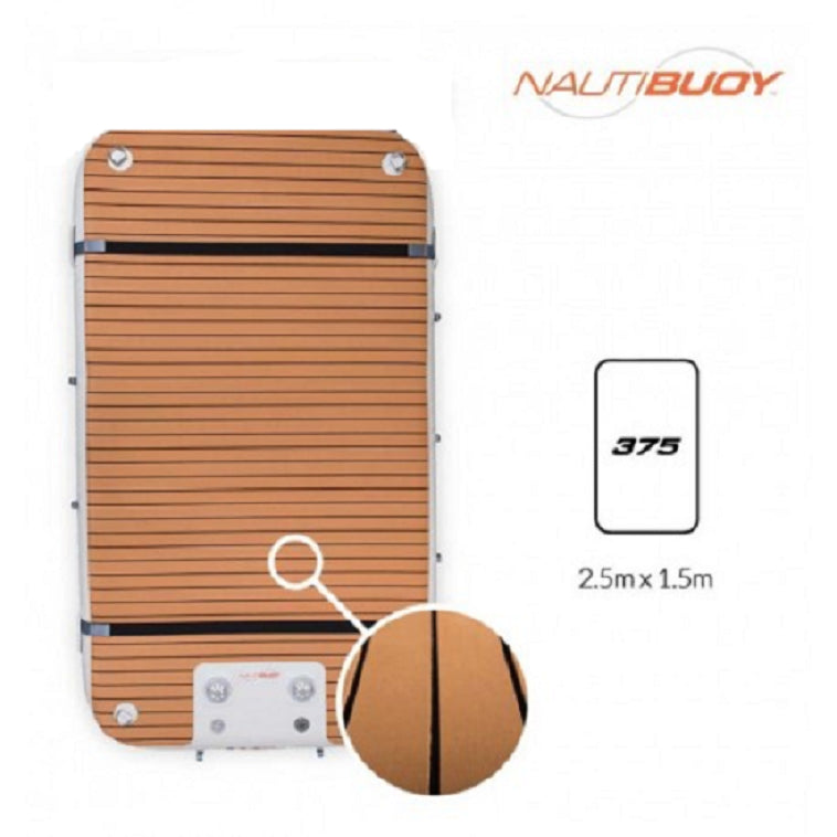 Platforms/Mats - NautiBuoy Sport Teak 375 Platform
