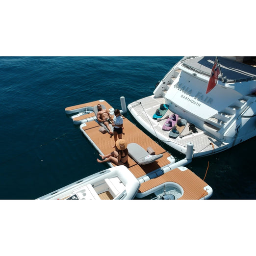 Platforms/Mats - NautiBuoy Voyager Teak C-Dock