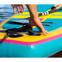 Load image into Gallery viewer, POP Board Co 11&#39;0 Yacht Hopper Turq/Pink/Ylw Stand Up Paddle Board