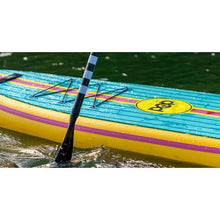 Load image into Gallery viewer, POP Board Co 11&#39;0 Yacht Hopper Turq/Pink/Ylw Stand Up Paddle Board on water