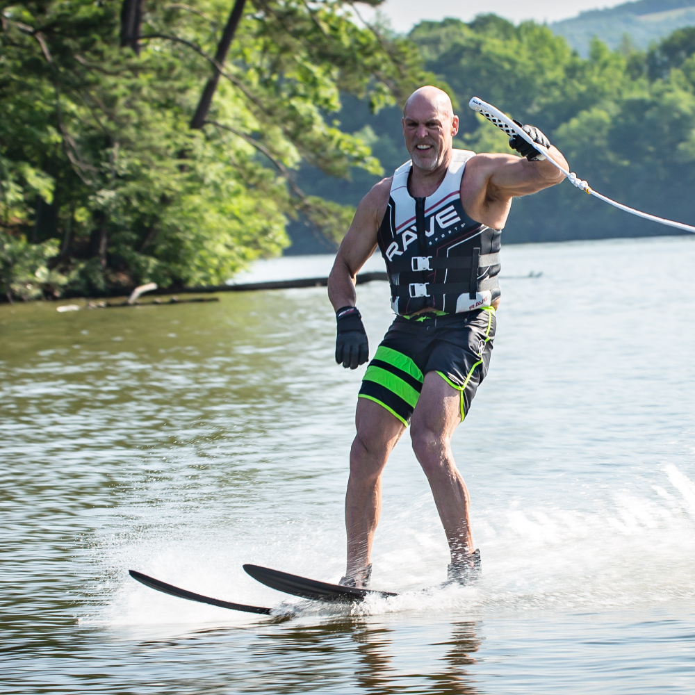 Man Skiing using Rave Adult Pure Combo Water Ski