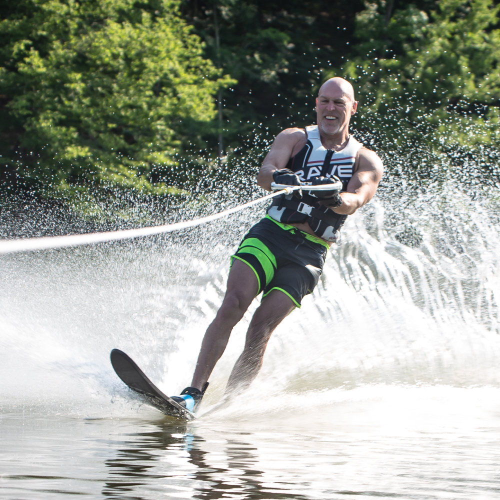 Man Skiing using Rave Adult Pure Combo Water Ski