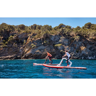 Red Shark Paddle Board with Bike Kit