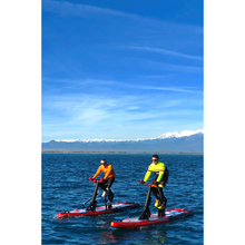 Load image into Gallery viewer, Red Shark Bike Surf Fitness Water Bike With 2 People Riding On It
