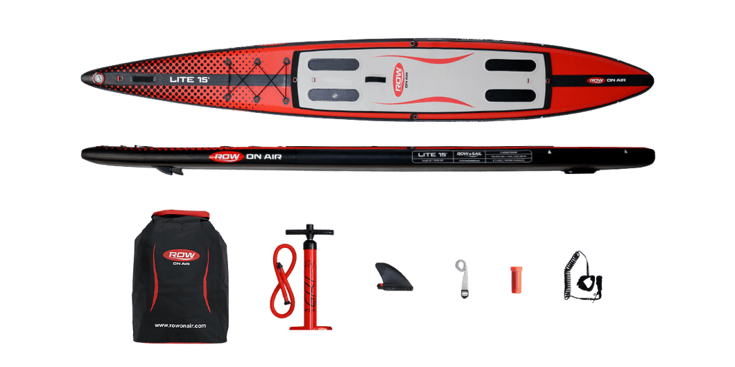 ROWONAIR Lite 15' Inflatable Paddle Board package included