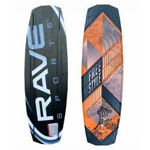Rave Freestyle Orange Wakeboard top and bottom side